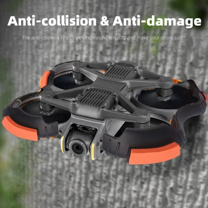 For DJI Avata 2 Drones Propeller Shock Absorption Protection Ring Cover Safety Guard Anti-collision Bumper Protector Rings