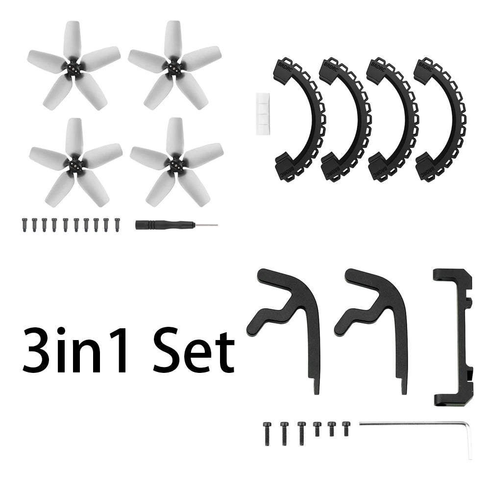 For DJI Avata Guard Propeller Protector Gimbal Bumper Motor Cover Battery Lens Protection Bracket Drone Accessories Props Set