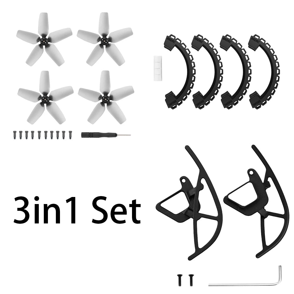 For DJI Avata Guard Propeller Protector Gimbal Bumper Motor Cover Battery Lens Protection Bracket Drone Accessories Props Set