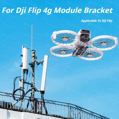 For DJI Flip 4G Module Fixed Holder Bottom Mount Data Cable Antenna  DJI Flip 4G Module Installation Kit Drone Accessories