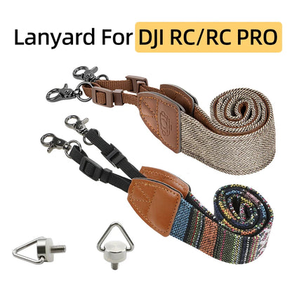 For DJI Mavic 2/3 Pro/Air 2/2S/Mini 3 PRO Drone RC/RC Pro/Smart Screen Remote Controller Lanyard Neck Strap Sling Accessories