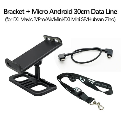 For DJI Mavic 2/Mini SE/Air/Pro/Spark Drone Remote Controller Extension Bracket Tablet Phone Super Long Fixed Holder Accessories