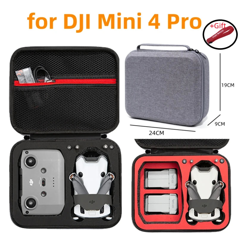 For DJI Mini 4 Pro Bag Storage Box RC-N2 Grey/black Body Bag Drone Case Portable Handbag  DJI Mini 4 Pro Accessories