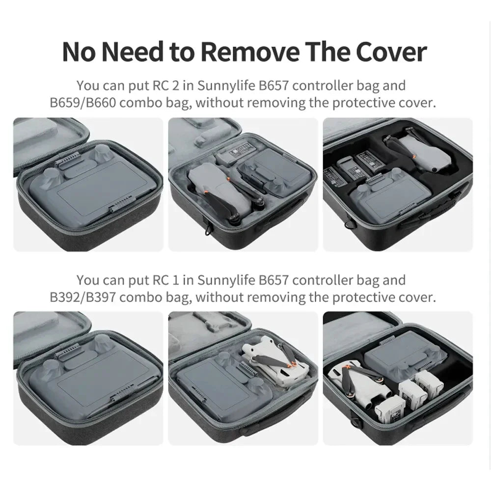 For DJI Mini 4 Pro RC 2 Remote Controller Sun Hood Sunshade Screen Protector Protective Shell Cover For DJI Air 3 Accessories