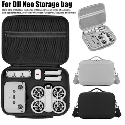 For DJI NEO Storage Bag Protective Carrying Case PU Leather Drop-resistant Hard Shell Handbag For DJI NEO Drones Accessories