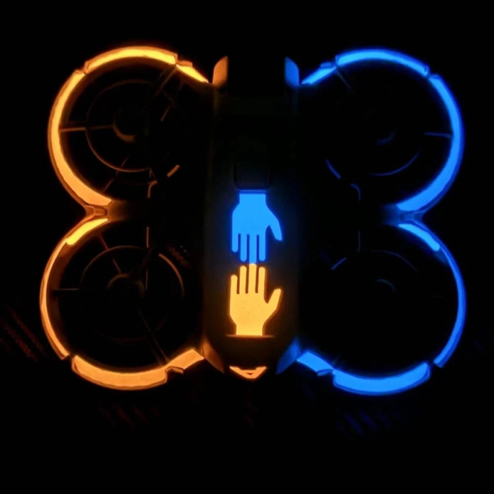 For DJI Neo Luminous Stickers Waterproof Anti-Fouling Glow-In-The-Dark Fluorescent Stickers