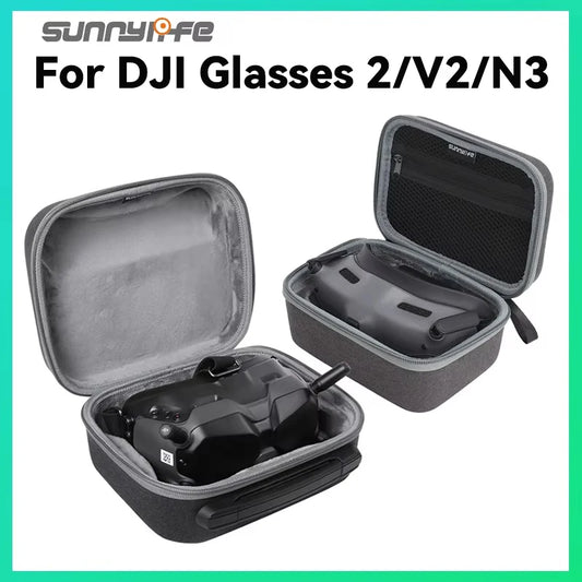 For DJI Sunnylife FPV Goggles 2 V2 N3 Storage Bag Suitcase For DJI FPV Flight Glasses Drop Protection Package Carrying Case