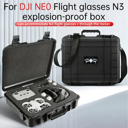 For Dji Neo N3 Flight Goggles Shock Absorption Accessories Carrying Travel Drone Anti-scratch Dust-proof Outdoor Suitc C5t2