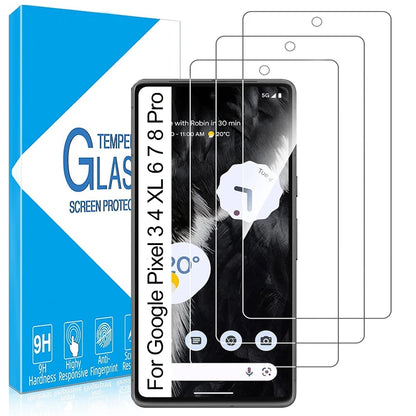 For Google Pixel 6 6Pro 6A 7 8 8Pro 5G Tempered Glass Screen Protectors HD Clear Protective Glass Films For Google