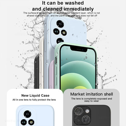 PC For Honor 200 Pro Case Liquid Silicone Camera Lens Protector Phone Case For Honor 200 Pro Honor200 Pro 200Pro 5G Soft Back Cover