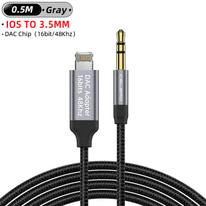 PC For Iphone 14 Plus 13 Pro 8 Pin To 3.5mm Jack Male Aux Cable For Apple 12 Mini 11pro Max Xr Car Converter Earphone Audio Adapter