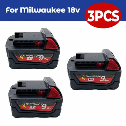 PC For Milwaukee 18V 9.0Ah Replacement M18 XC Lithium Battery 48-11-1860 48-11-1850 48-11-1840 48-11-1820 Rechargeable Batteries