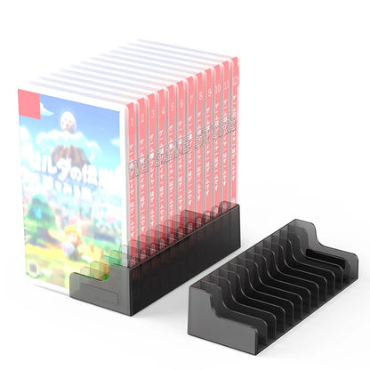 For Nintendo Switch OLED 12 Pieces Game Card Box Storage Stand Disk Case  Holder Nintendo Switch & Lite Gaming SD Cards Case