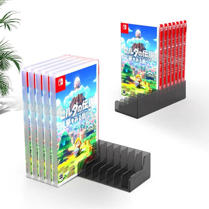 For Nintendo Switch OLED 12 Pieces Game Card Box Storage Stand Disk Case  Holder Nintendo Switch & Lite Gaming SD Cards Case