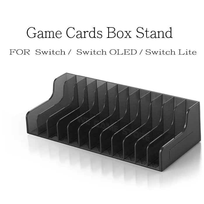 For Nintendo Switch OLED 12 Pieces Game Card Box Storage Stand Disk Case  Holder Nintendo Switch & Lite Gaming SD Cards Case