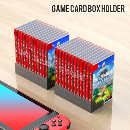 For Nintendo Switch OLED 12 Pieces Game Card Box Storage Stand Disk Case  Holder Nintendo Switch & Lite Gaming SD Cards Case