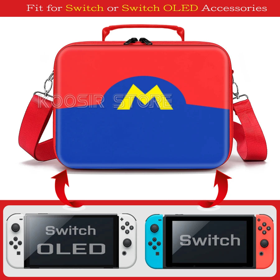 For Nintendo Switch OLED Accessories Carrying Case Switcholed Hard Shell Game Card Box Nintendo Switch Animal Crossing Theme Bag