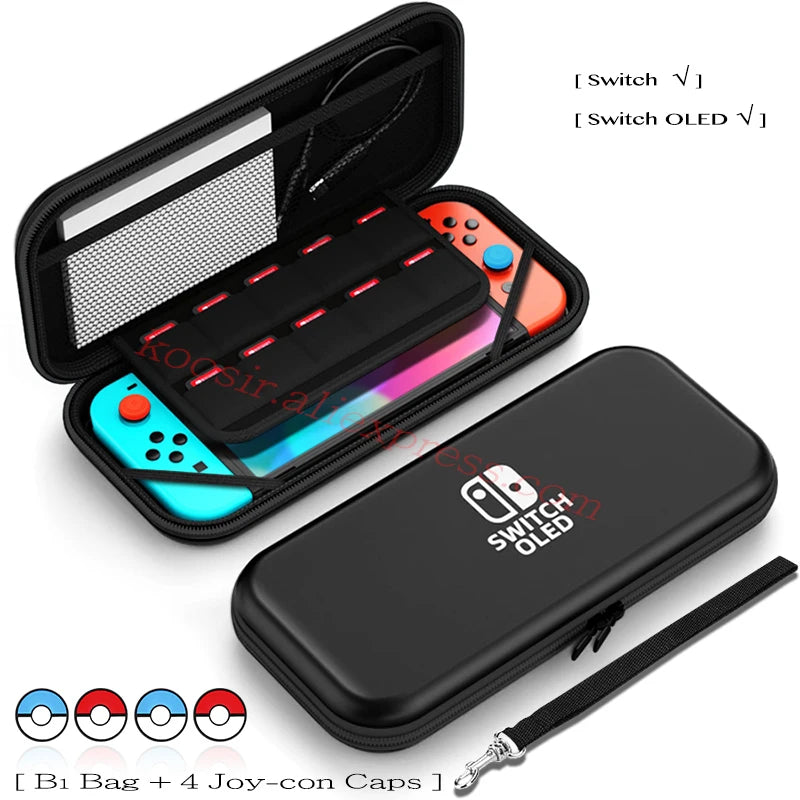 For Nintendo Switch OLED Handheld Storage Carrying Bag Waterproof Shell Case Nintendoswitch Game Accessories Pouch Hard Cover