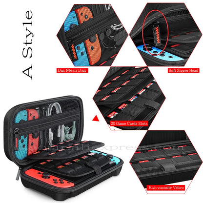 For Nintendo Switch OLED Handheld Storage Carrying Bag Waterproof Shell Case Nintendoswitch Game Accessories Pouch Hard Cover