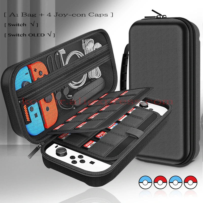 For Nintendo Switch OLED Handheld Storage Carrying Bag Waterproof Shell Case Nintendoswitch Game Accessories Pouch Hard Cover