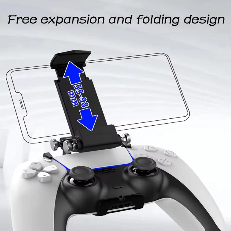 For PS5 Controller DualSense Accessories Mobile Phone Clamp Clip Gamepad Holder Adjustment Smart Grip Mounting Bracket