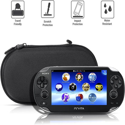 For PSV1000/2000 PSP 3000 PS VITA 1000 2000 Protective Pouch Case Carrying Storage Bag Portable Travel Organizer With 6pcs caps