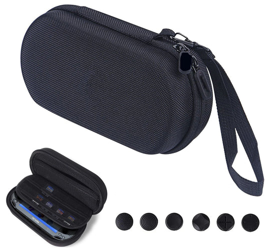 For PSV1000/2000 PSP 3000 PS VITA 1000 2000 Protective Pouch Case Carrying Storage Bag Portable Travel Organizer With 6pcs caps