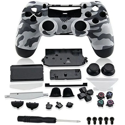 For Playstation 4 Dualshock 4 PS 4 V1 JDM 001 JDM 010 Replacement Full Housing Controller Shell Case Cover Mod Kit buttons Camo