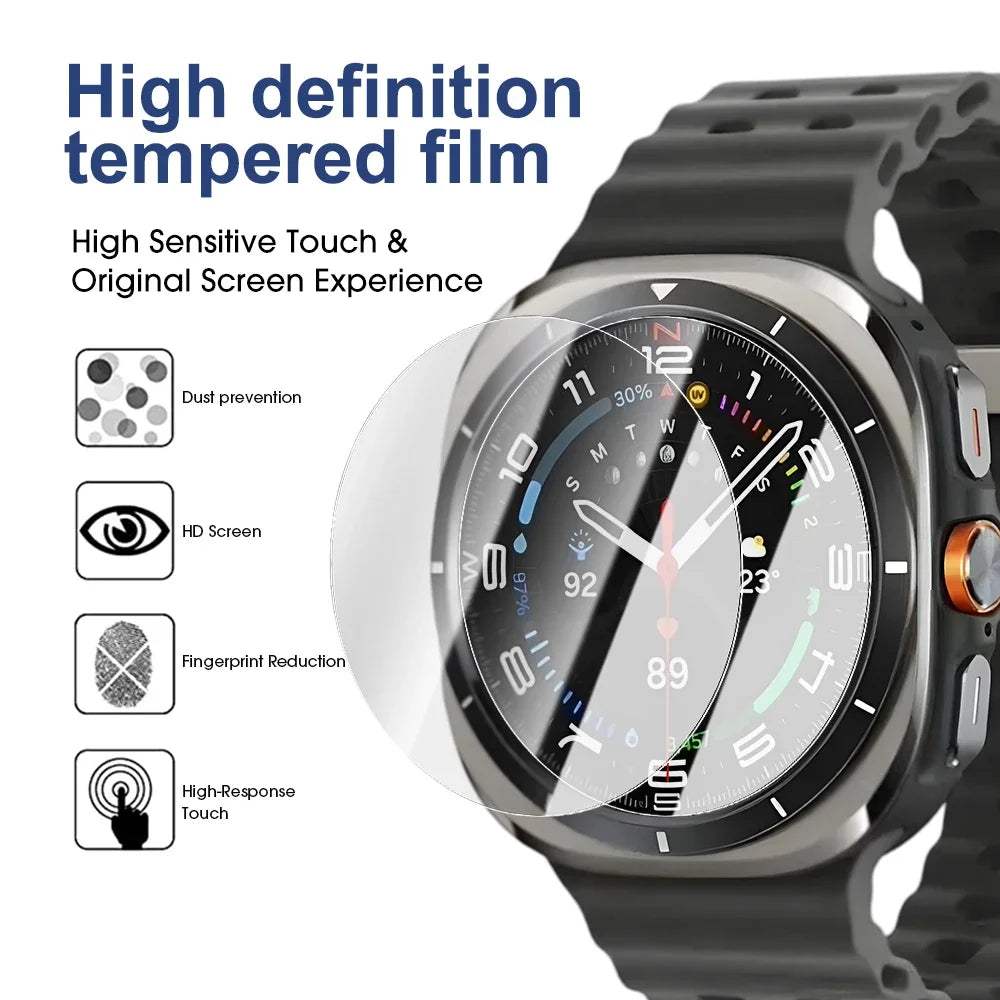 For Samsung Galaxy Watch 7 40MM 44MM Watch7 Ultra 47MM Tempered Glass Screen Protector HD Clear Anti Fingerprints Glass Film