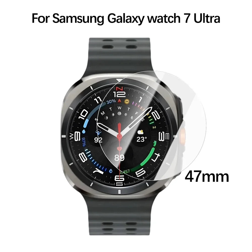 For Samsung Galaxy Watch 7 40MM 44MM Watch7 Ultra 47MM Tempered Glass Screen Protector HD Clear Anti Fingerprints Glass Film