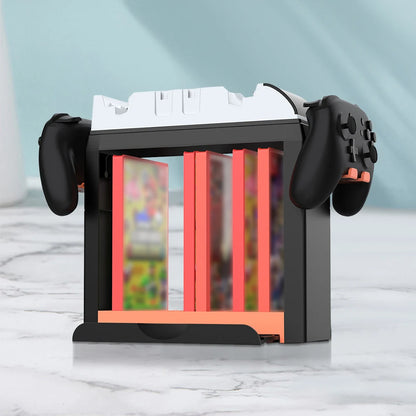 For Switch 2  Joycon Charger Game Storage Tower Multifunctional Pro Controller Holder Organizer Station  Switch OLED