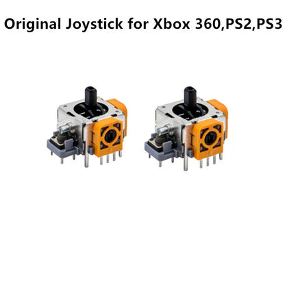 For Xbox 360,PS3,PS2 Original Replacement Alps F logo Analog Joystick 3D Thumb stick Axis Sensor Assembly Module Rocker 2pcs/lot