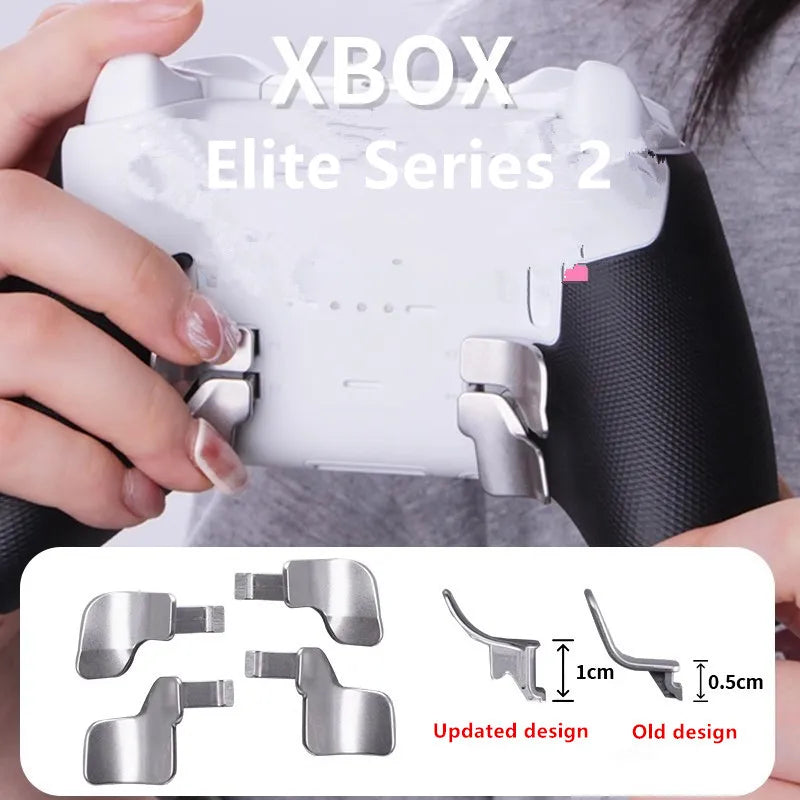 For Xbox Elite Series 2 Elite 2 Upgraded Metal Stainless Steel Replacement Hair Trigger Locks Paddles Better Position Reactions