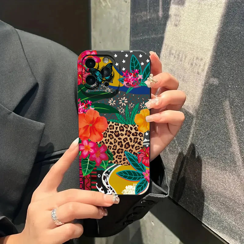 PC For Xiaomi 12T Pro Case Mi 13T 11T 12 13 14 11 Lite 5G NE Poco F6 F5 X5 X3 X6 M6 Pro 4G Cover Leopard Print Flower Phone Case