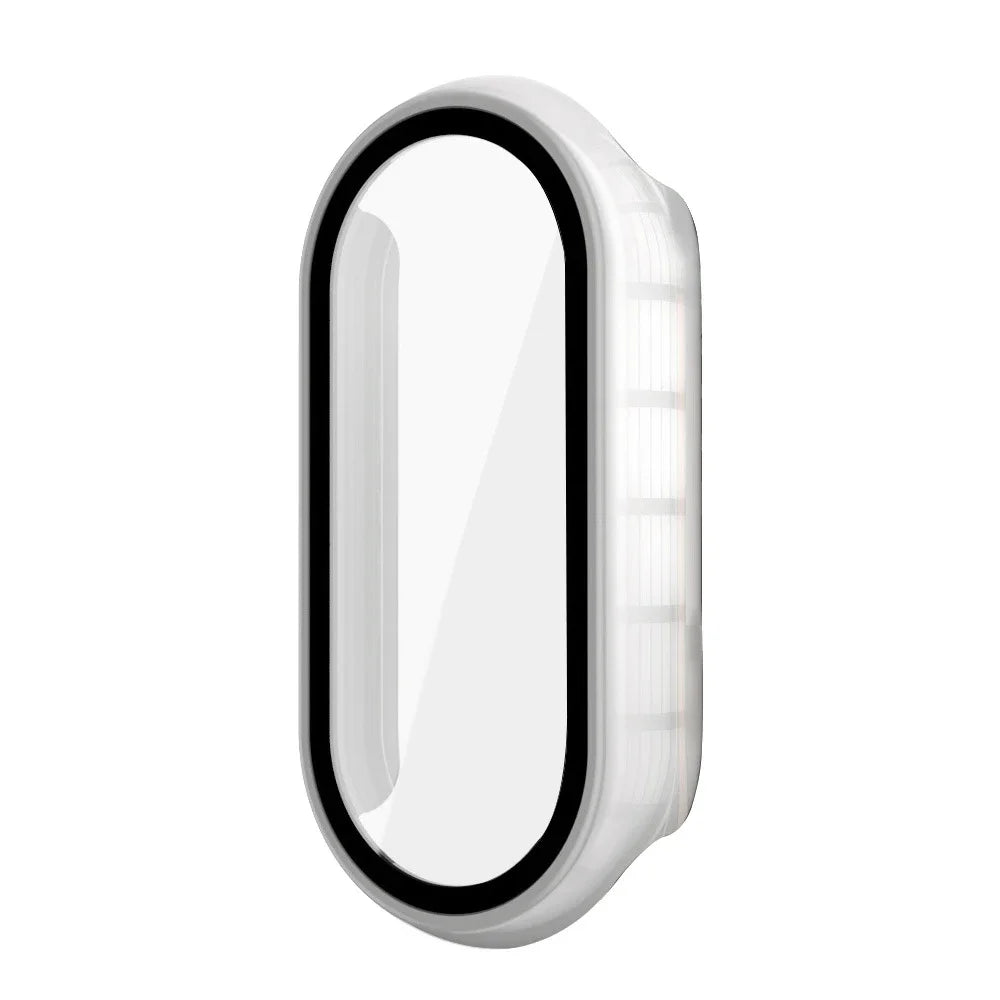 For Xiaomi Mi Band 9 Hard PC Case Tempered Glass Integrated Protector Full Coverage Protective Cover Smartband Accessories