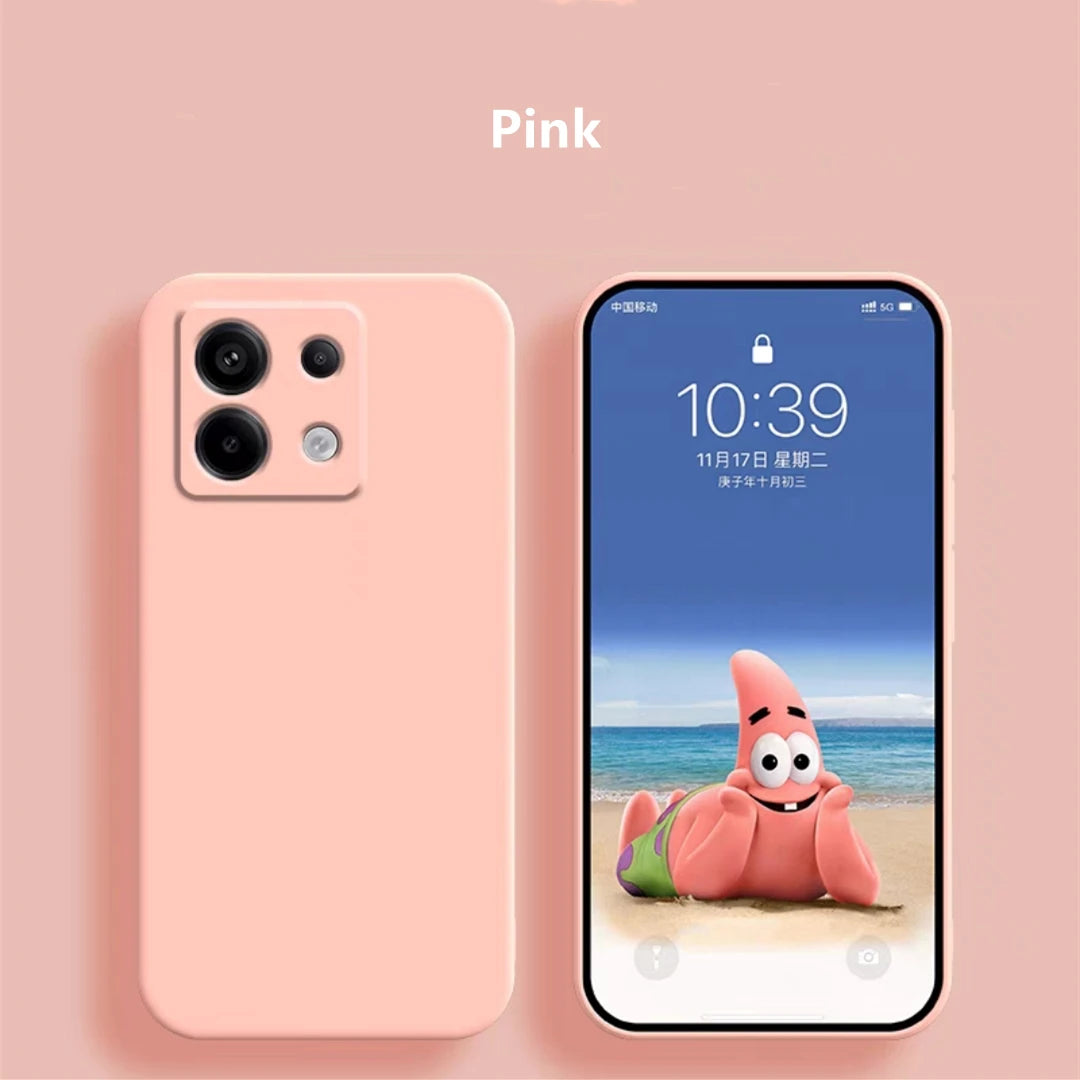 PC For Xiaomi Poco X6 5G Case Poco X6 Pro Cover Funda Coque Original Liquid Silicone Soft TPU Phone Case Poco X6