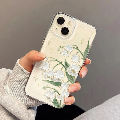 PC For Xiaomi Redmi Note 14 13 12 Pro Plus 5G 12S 11S 11 10S 10 Cases Transparent English White Rose Cover Redmi 12C 13C 14C4G Case