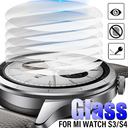 For Xiaomi Watch S3/S4 9H Tempered Glass Films Cover Anti Fingerprint Smartwatch Screen Protector For MI Watch S3 S4