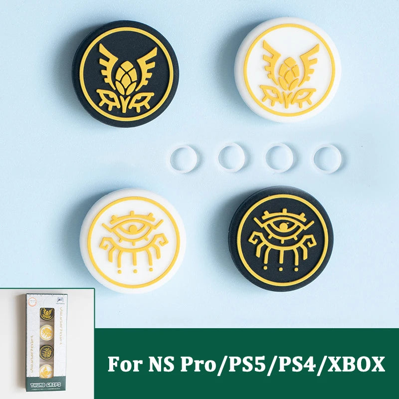 For Zelda thumb grips for Nintendo switch pro controler for PS5 PS4 XBOX handle button caps Thumb Stick Grip Cap Joystick Cover