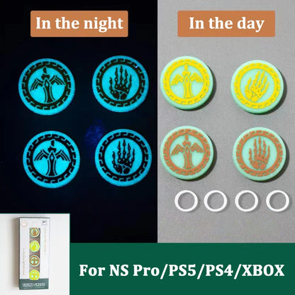 For Zelda thumb grips for Nintendo switch pro controler for PS5 PS4 XBOX handle button caps Thumb Stick Grip Cap Joystick Cover