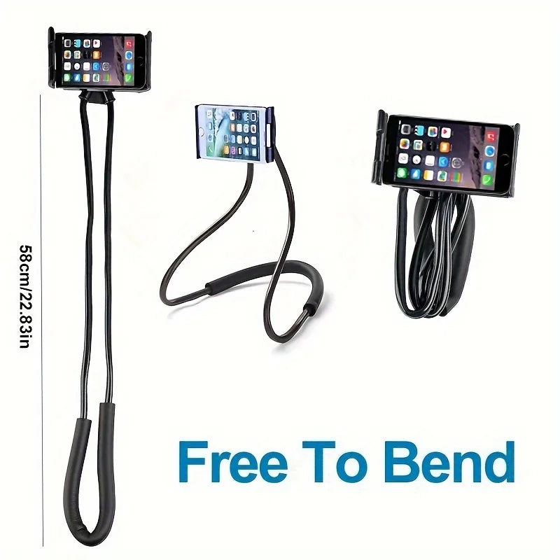 PC Free Adjustable Bended Cellphone Holder Neck Support Smartphone Mobile Phone Stand Free Hands Braceket Accessories