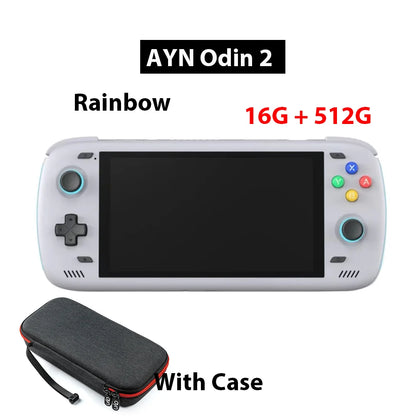 Free Bag  Ayn Odin 2 Pro Upgraded version 6" IPS Screen Handheld Game Player  Android13 16G 512G Wifi Bluetooth Portable Console