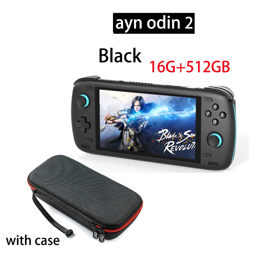 Free Bag  Ayn Odin 2 Pro Upgraded version 6" IPS Screen Handheld Game Player  Android13 16G 512G Wifi Bluetooth Portable Console