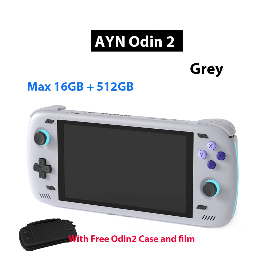 Free Bag  Ayn Odin 2 Pro Upgraded version 6" IPS Screen Handheld Game Player  Android13 16G 512G Wifi Bluetooth Portable Console