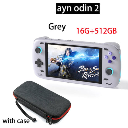 Free Bag  Ayn Odin 2 Pro Upgraded version 6" IPS Screen Handheld Game Player  Android13 16G 512G Wifi Bluetooth Portable Console