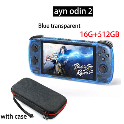 Free Bag  Ayn Odin 2 Pro Upgraded version 6" IPS Screen Handheld Game Player  Android13 16G 512G Wifi Bluetooth Portable Console