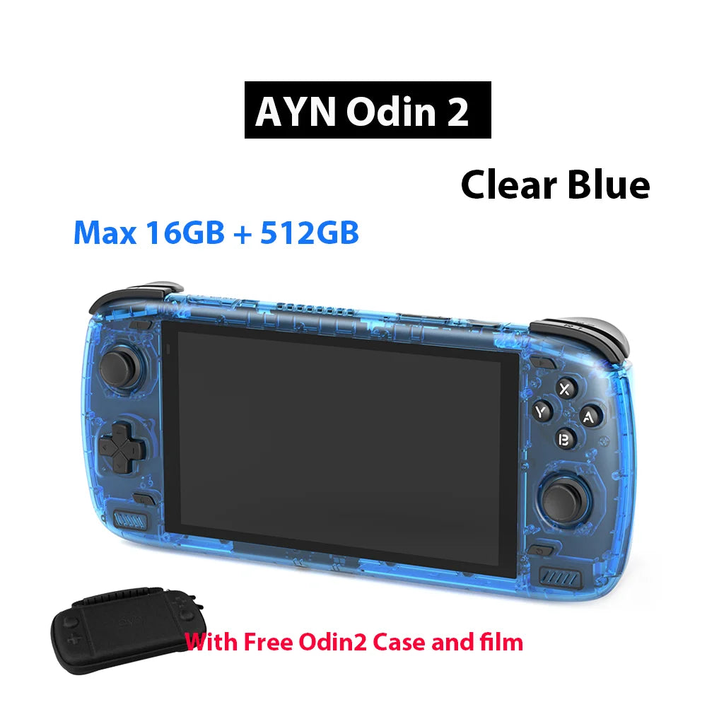 Free Bag  Ayn Odin 2 Pro Upgraded version 6" IPS Screen Handheld Game Player  Android13 16G 512G Wifi Bluetooth Portable Console