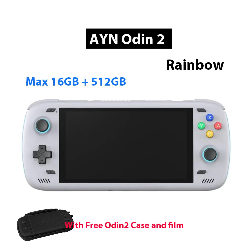 Free Bag  Ayn Odin 2 Pro Upgraded version 6" IPS Screen Handheld Game Player  Android13 16G 512G Wifi Bluetooth Portable Console