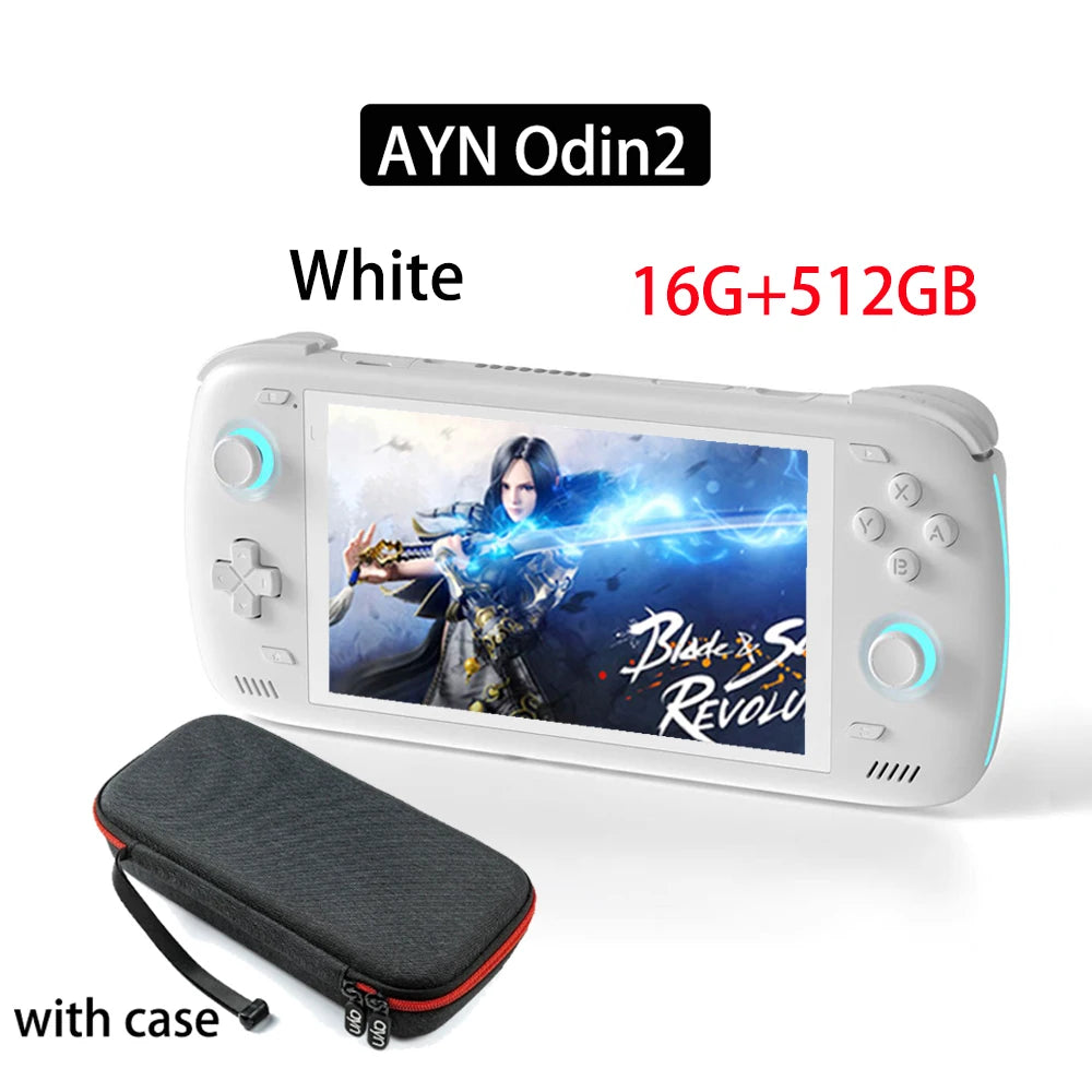 Free Bag  Ayn Odin 2 Pro Upgraded version 6" IPS Screen Handheld Game Player  Android13 16G 512G Wifi Bluetooth Portable Console