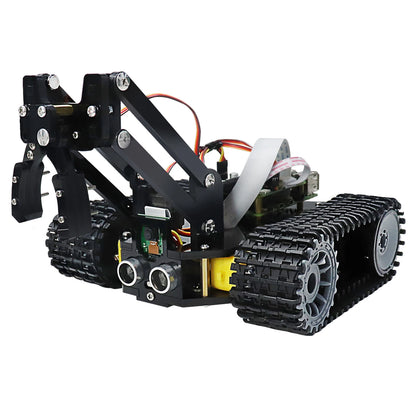 Freenove Tank Robot Kit for Raspberry Pi 5 4 B 3 B+ Zero 2 W, Crawler Chassis, Grab Objects, Ball Tracing, Line Tracking, App